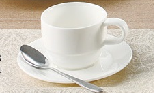 Yanco JS-004 Jersey 4 1/2" Add Cup Saucer, China, Pack of 36