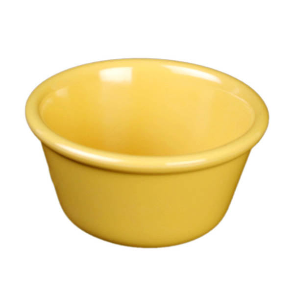 Yanco NC-538YW Smooth Ramekin, 4 oz Capacity, 2.5" Height, 3.25" Diameter, Melamine, Yellow Color, Pack of 72