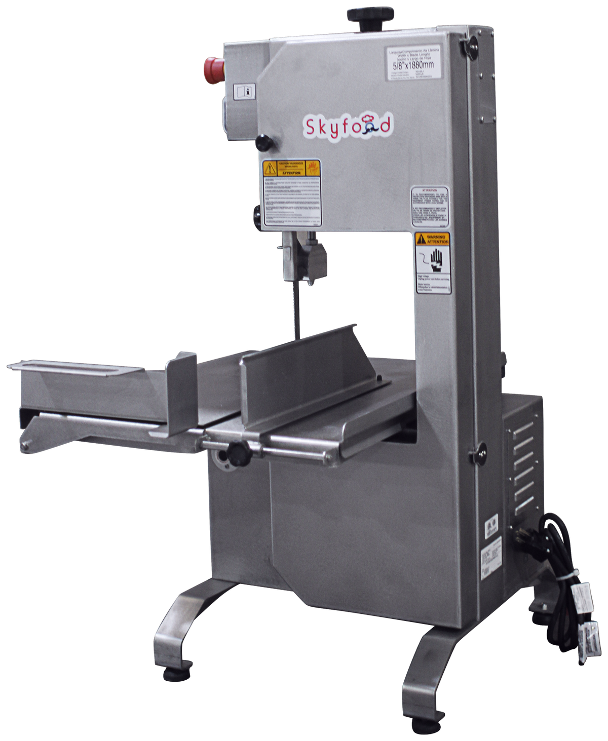 Skyfood 124 Meat & Bone Saw 3Hp ETL 1-Phase S/S SI-315HDE-1