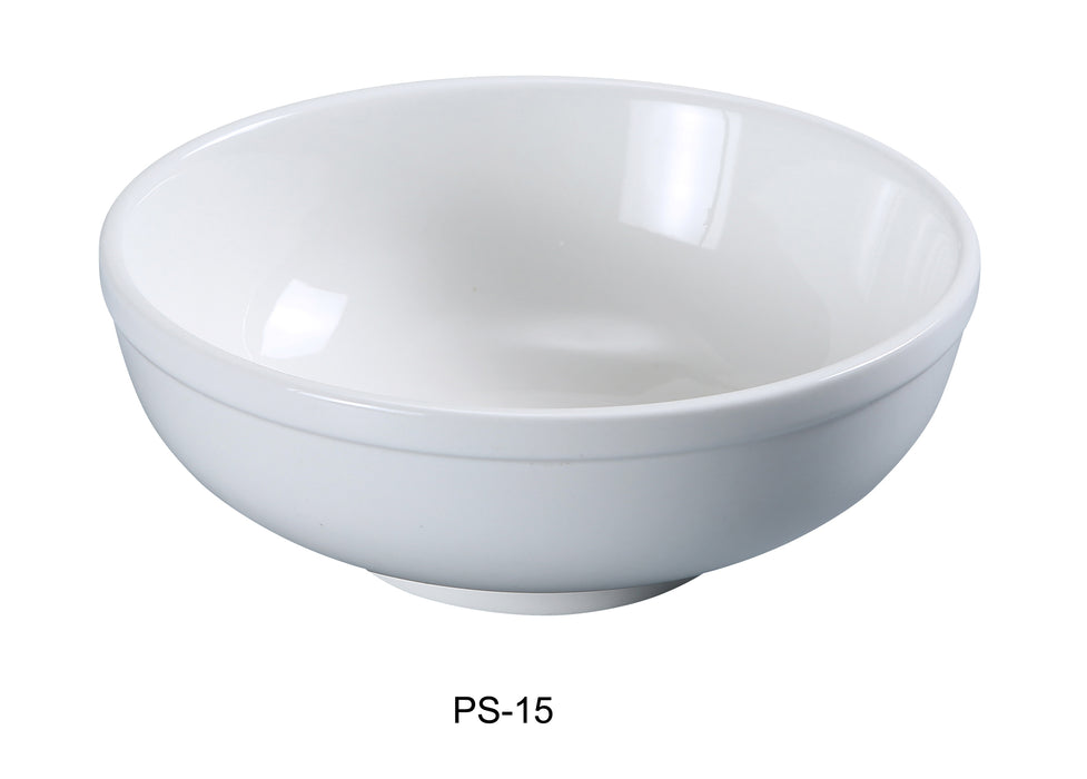 Yanco PS-15 Piscataway-2 5" Nappie, 12 Oz, China, Round, White, Pack of 36