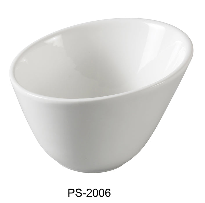 Yanco PS-2006 Piscataway 6" Sheer Bowl, 18 Oz, China, White, Pack of 24