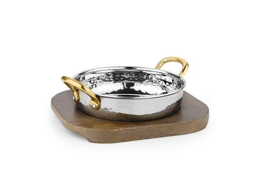 Copper/Stainless Steel Kadai serving bowl # 1 - 12 Oz. — Nishi Enterprise  Inc