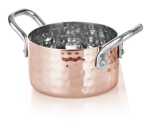  Restaurantware 2 Ounce Small Saucepan, 1 Copper Plated Mini  Saucepan - Built-In Pour Spout, Corrosion-Resistant, Stainless Steel Tiny  Saucepan, For Sauces, Dips, Or Mini Dishes, Dishwasher-Safe: Home & Kitchen