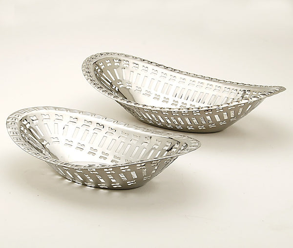 Nishi Stainless Steel Bread Basket- Large