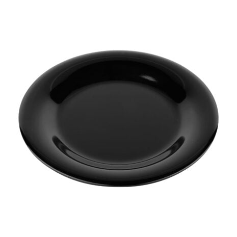 GET WP-7-BK, 7.5″ Wide Rim Plate, Black Elegance, Melamine, Pack of 48