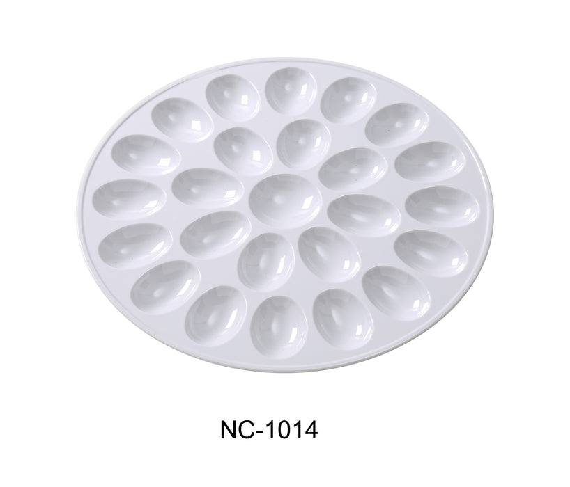 Yanco NC-1014 Accessories 12.5" EGG HOLDER, Holds 24 Eggs, Melamine, White Color, Pack of 12