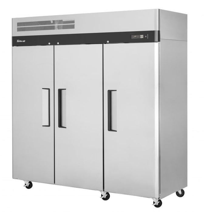 Turbo Air M3F72-3-N, 3 Solid Doors Top Mount Freezer, M3 Series