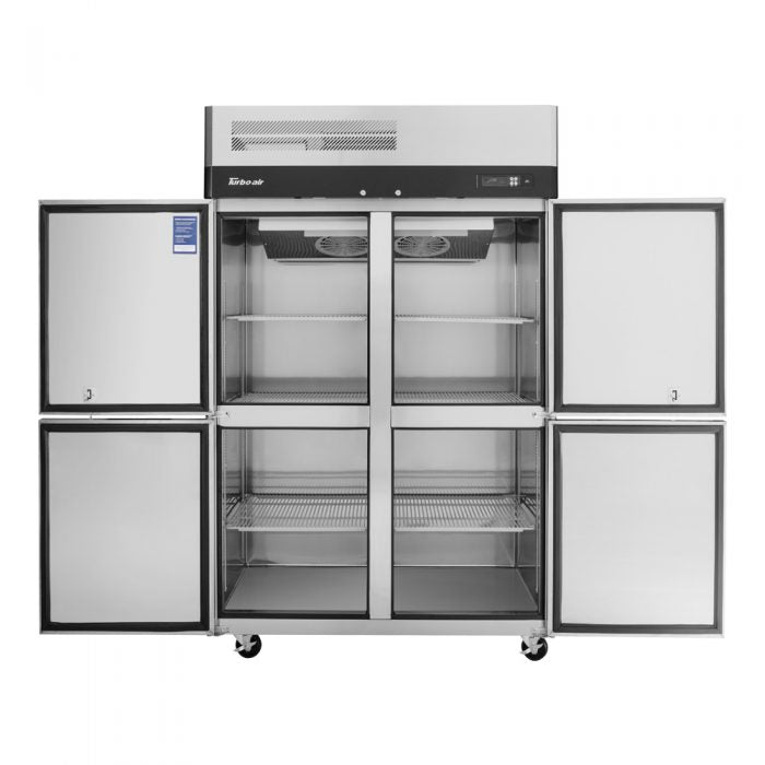 Turbo Air M3R47-4-N(-AL)(-AR), 4 Solid Half-Doors Top Mount Refrigerator, M3 Series